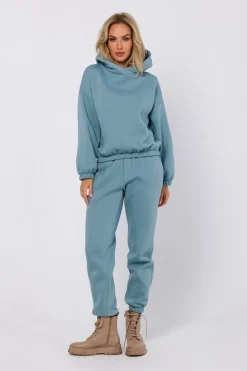 Bluza dresowa z kapturem - agawa