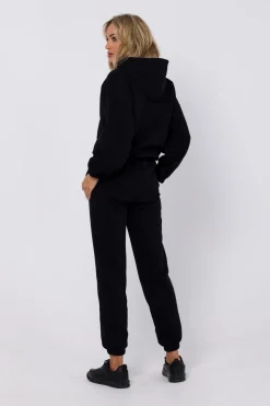 Bluza dresowa z kapturem - czarna