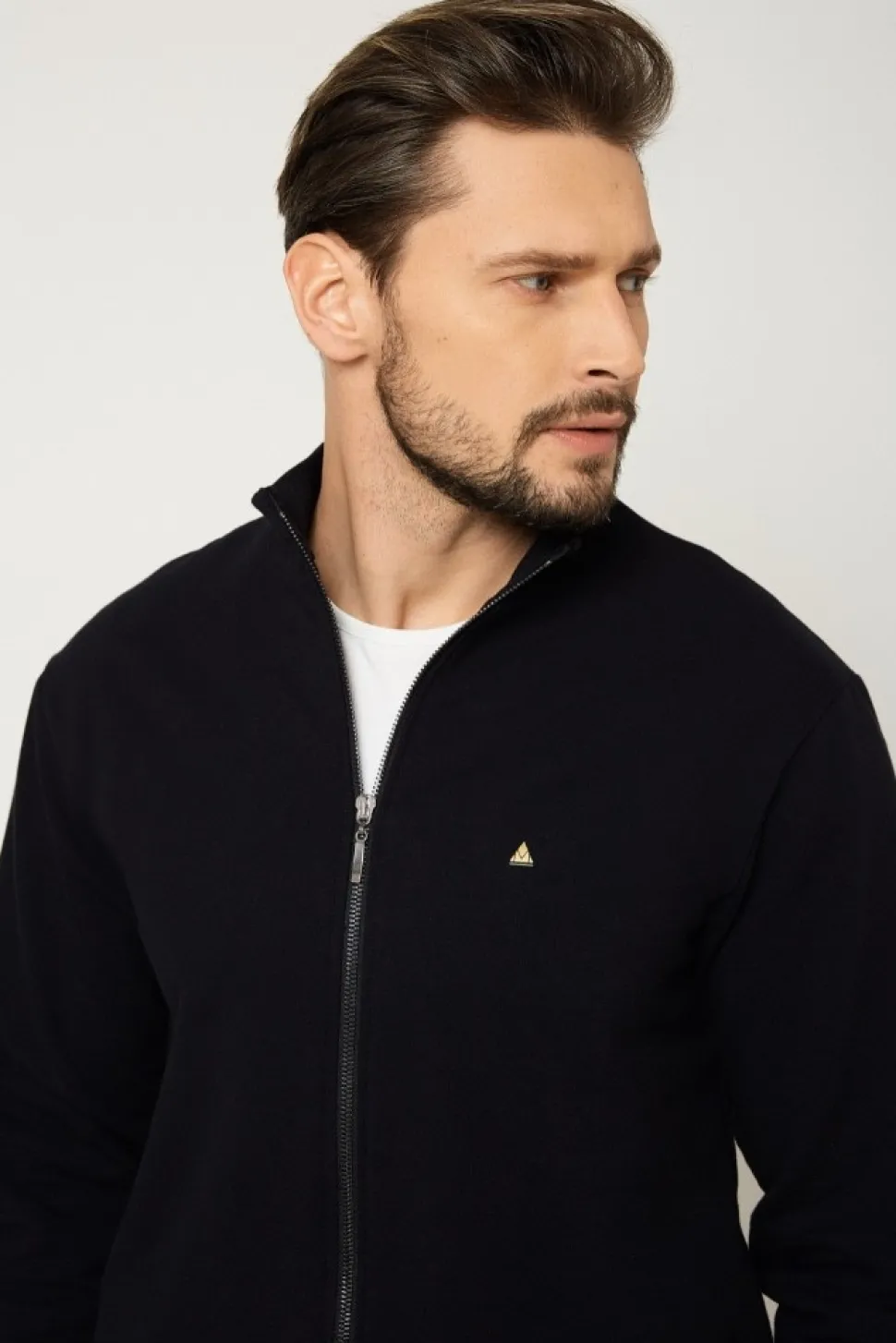 Bluza męska na zamek - czarna
