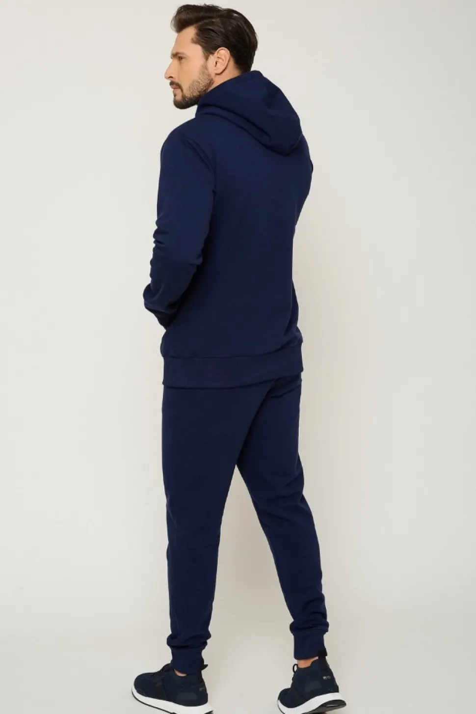 Bluza męska z kapturem - granatowa
