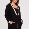 Bluza ze ściągaczami - czarna