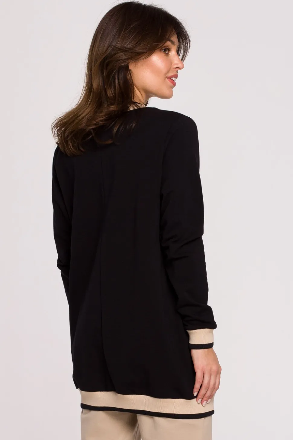 Bluza ze ściągaczami - czarna
