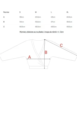 Bluza z kopertowym dekoltem - wrzosowa