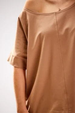 Bluzka damska oversize - beżowa