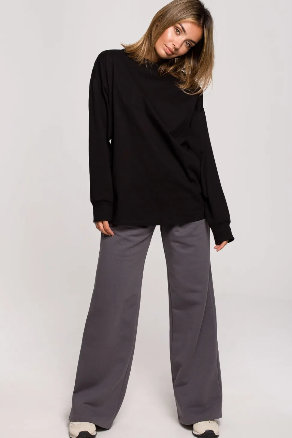 Bluzka longsleeve z nadrukiem - czarna