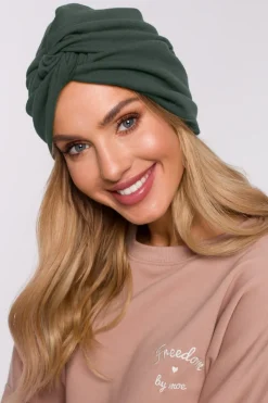 Czapka typu turban - militarno-zielona