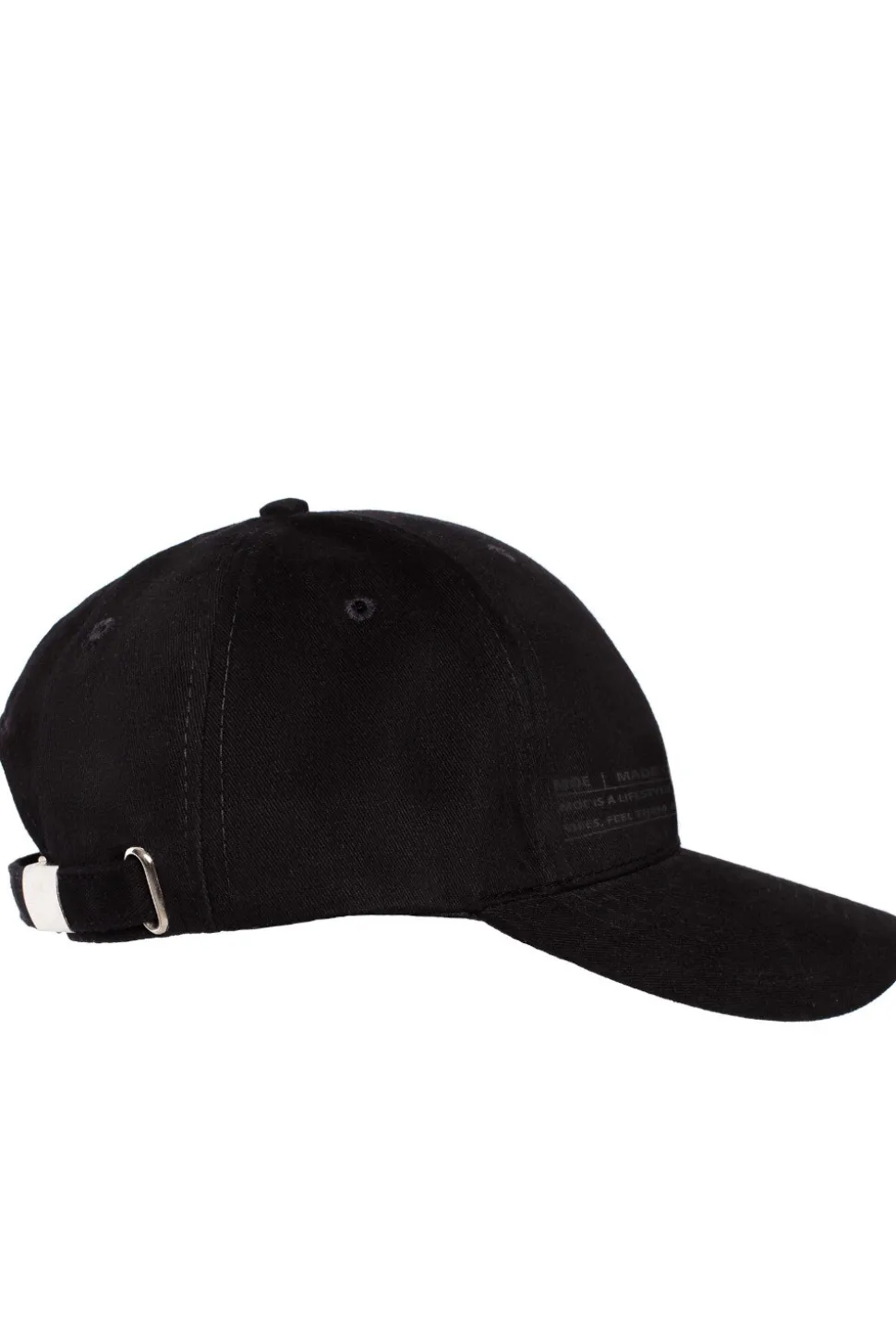Czapka unisex z daszkiem i nadrukiem - czarna
