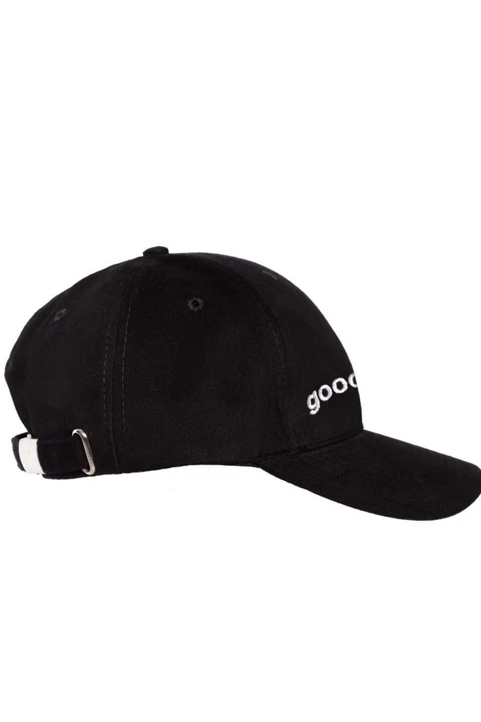 Czapka z daszkiem i haftem "good vibes" - czarna