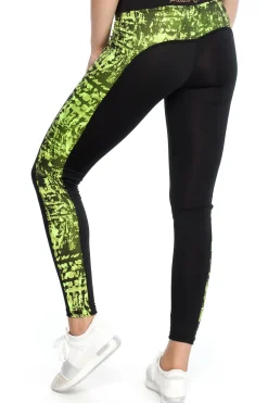 Dopasowane legginsy z ozdobną wstawką