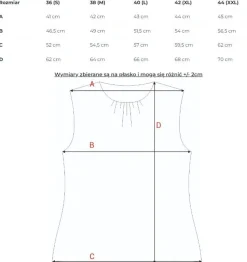 Elegancka bluzka bez rękawów z nadrukiem - model 2