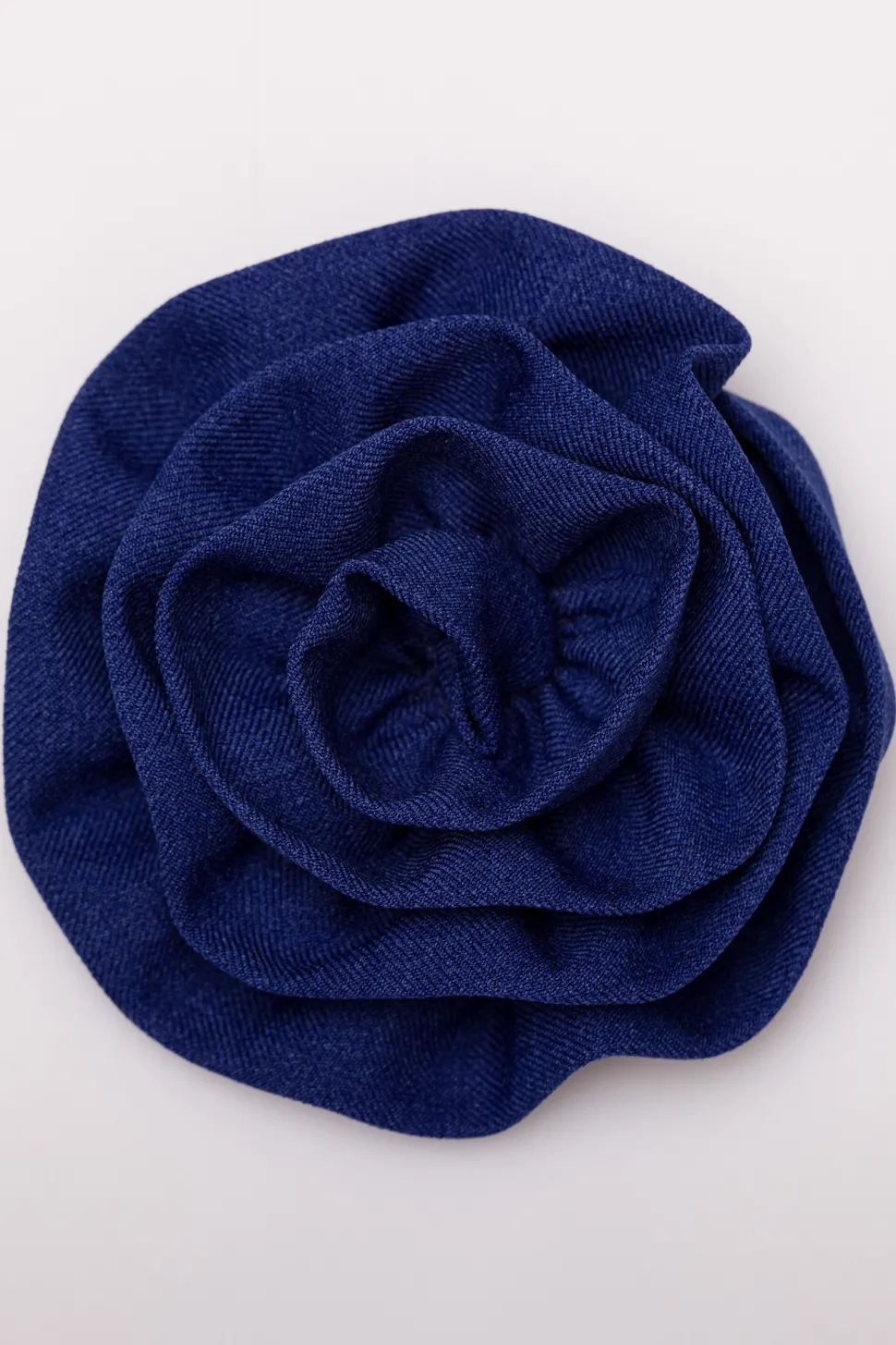 Elegancka marynarka damska bez kołnierza - niebieska
