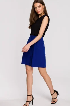 Eleganckie szorty - chabrowe