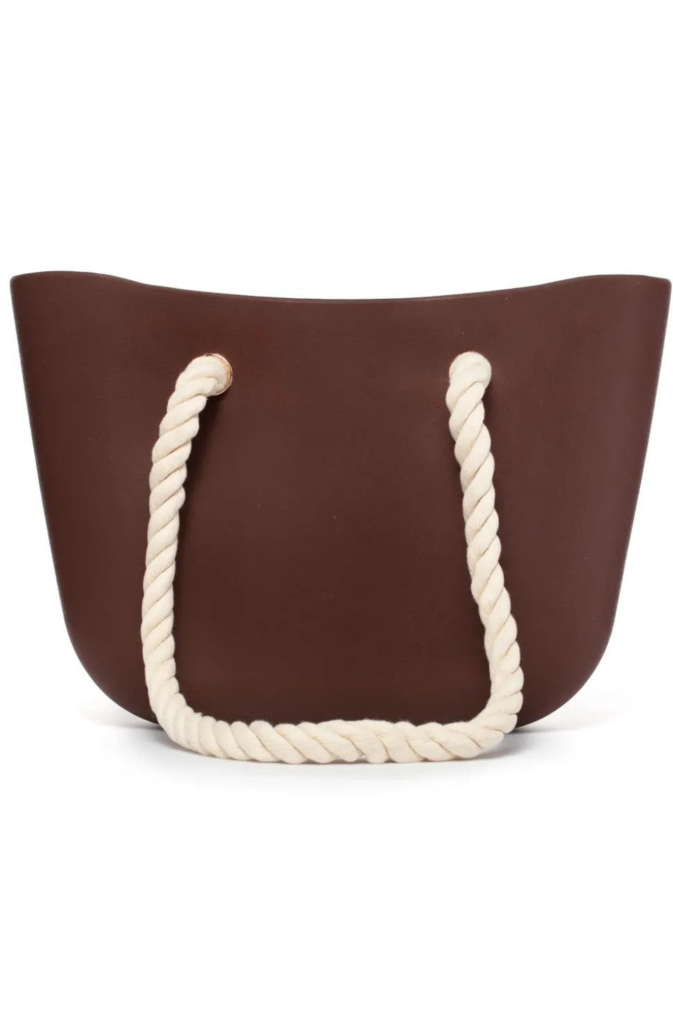Gumowa torebka JELLY BAG - brązowa