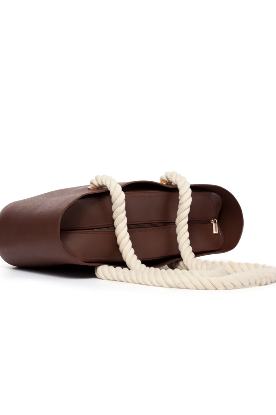 Gumowa torebka JELLY BAG - brązowa