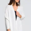 Kardigan typu oversize - biały