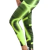 Modne neonowe legginsy sportowe - model 1
