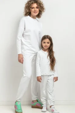 Prosta bluza dresowa - biała