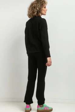 Prosta bluza dresowa - czarna