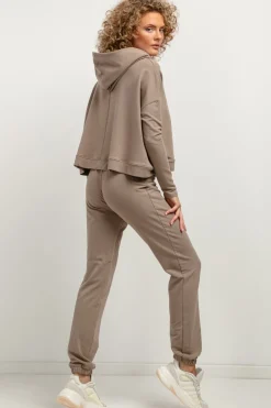 Spodnie dresowe typu jogger - cappuccino