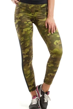 Sportowe legginsy FIT z wstawką na łydce