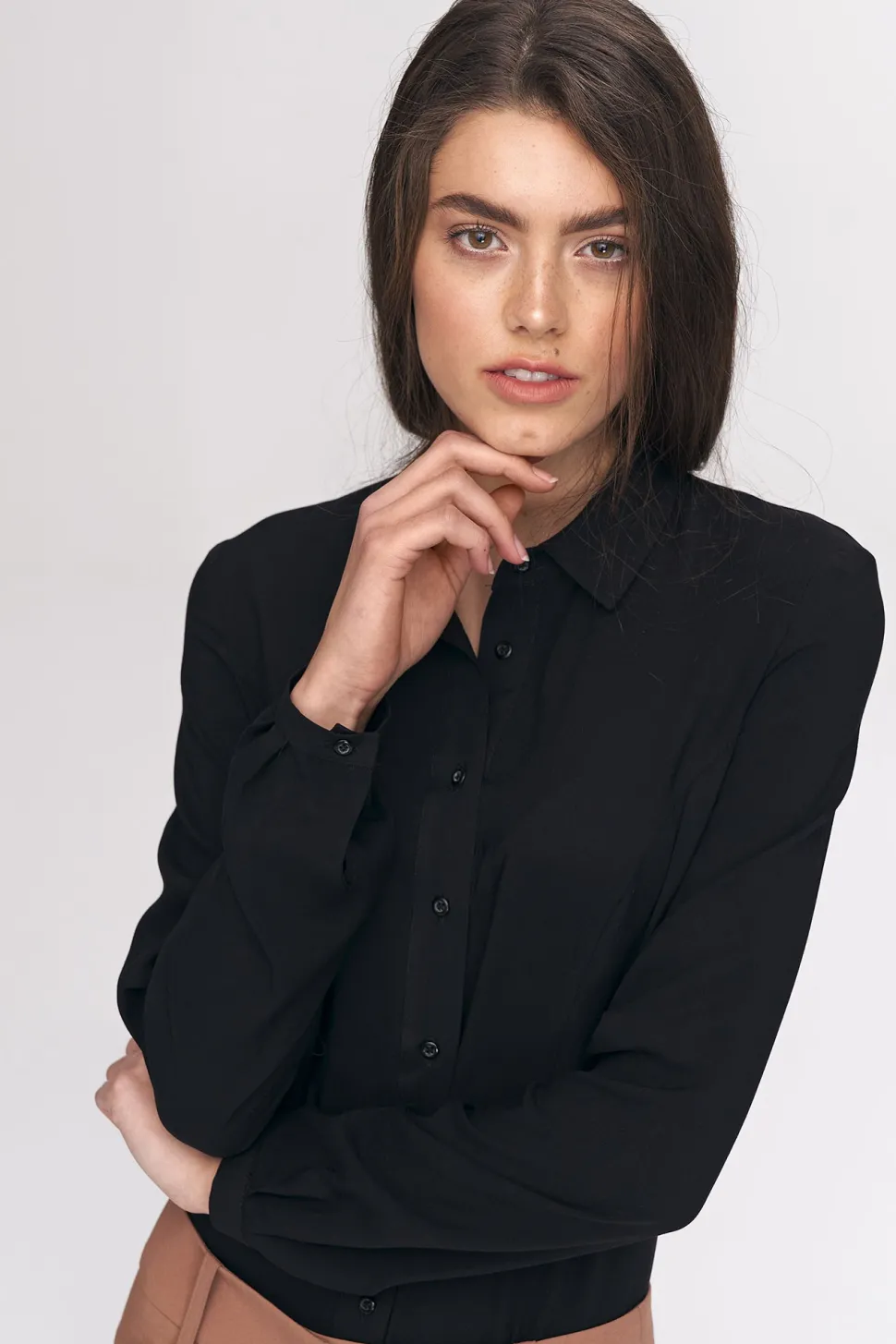 Stylowa koszula body - czarna