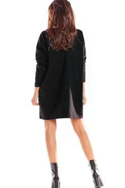 Sukienka mini oversize - czarna