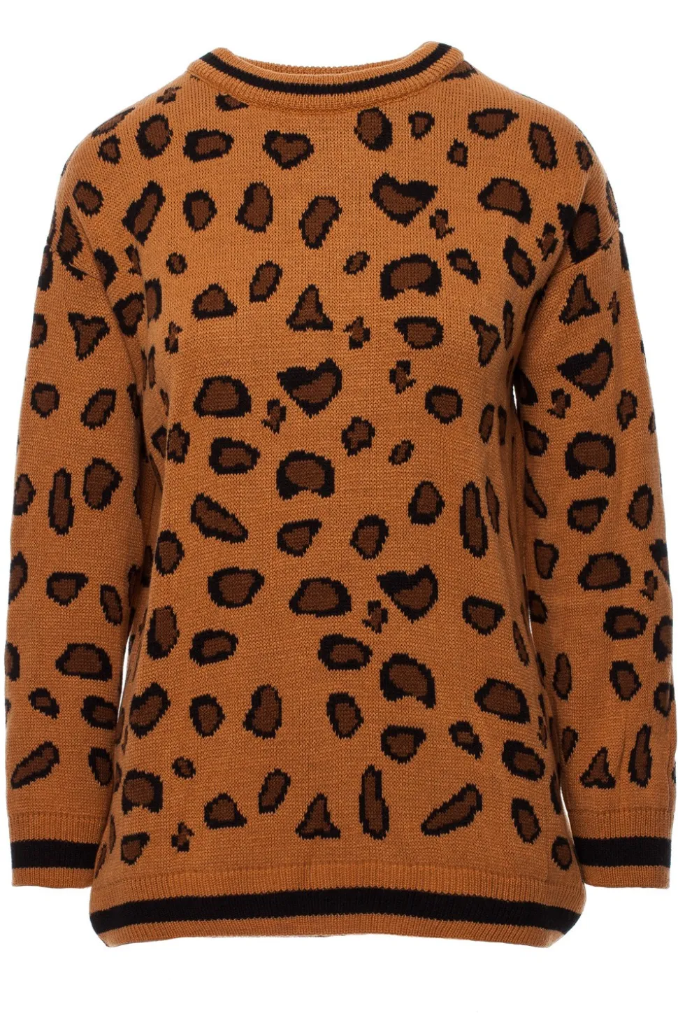 Sweter w lamparcie cętki - model 4