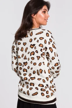 Sweter w lamparcie cętki - model 2