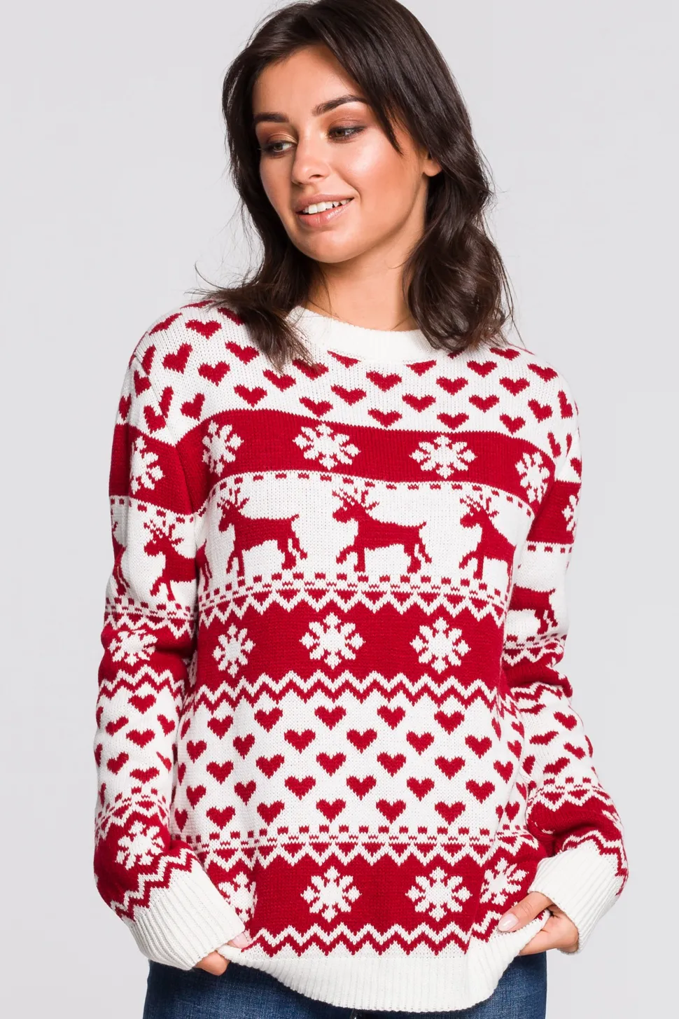Sweter z motywem świątecznym - model 2