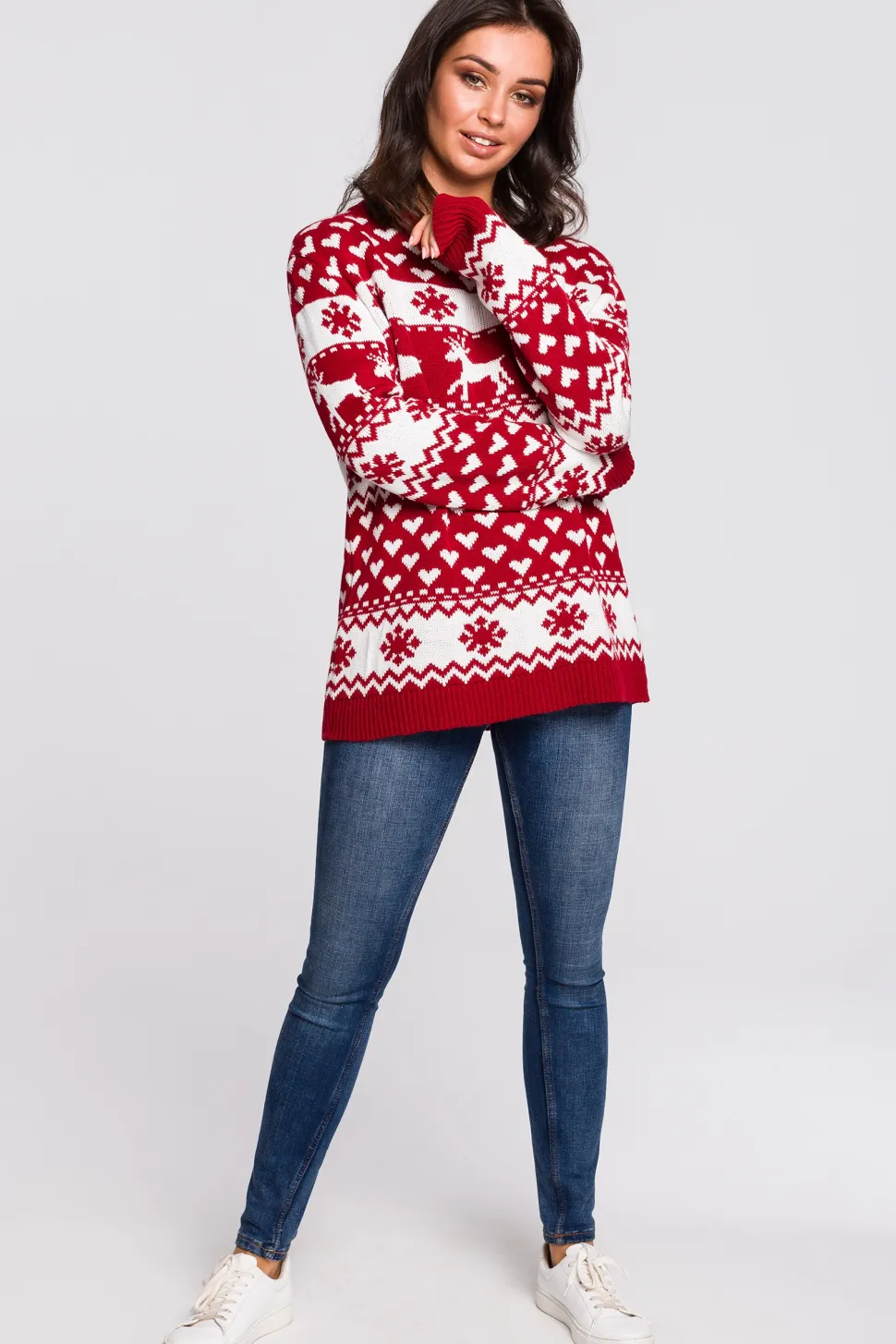 Sweter z motywem świątecznym - model 1