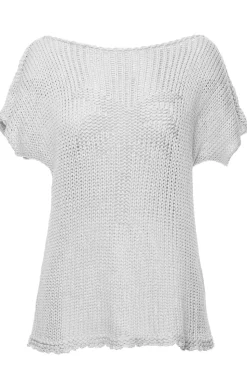 Sweter z palmą - szary