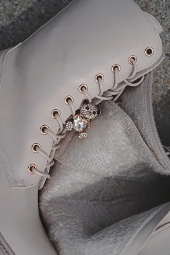 Sznurowane buty Blair - beżowe