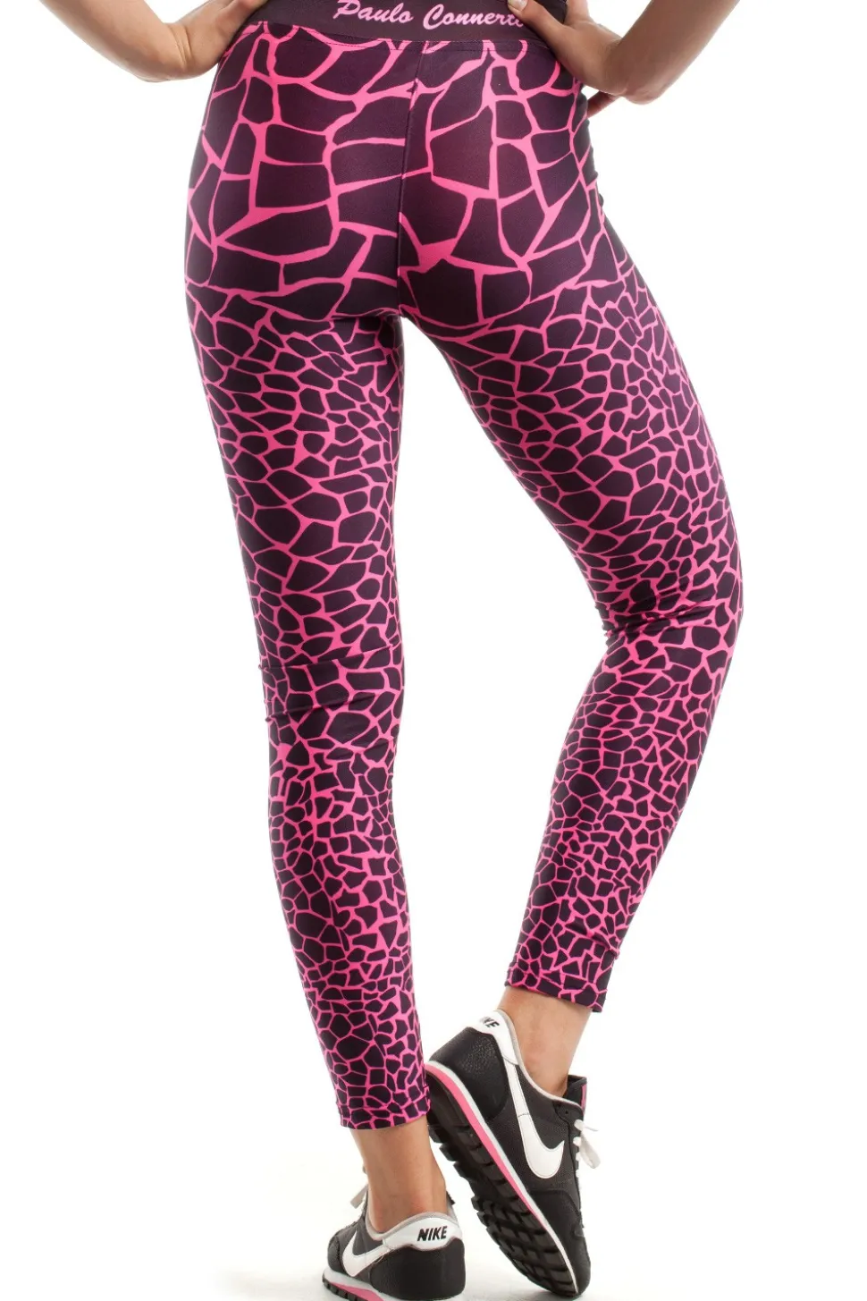 Szykowne legginsy sportowe w deseń - model 1