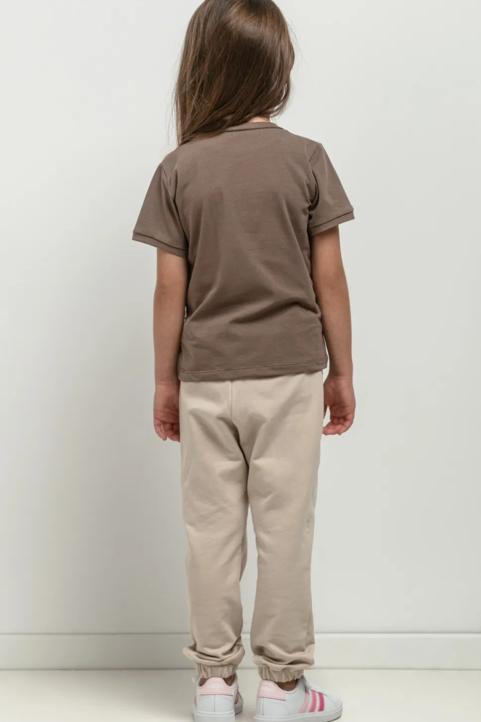 T-shirt dla dziewczynki - cappuccino