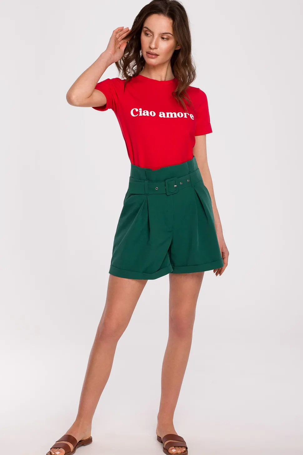 T-shirt z nadrukiem - czerwony