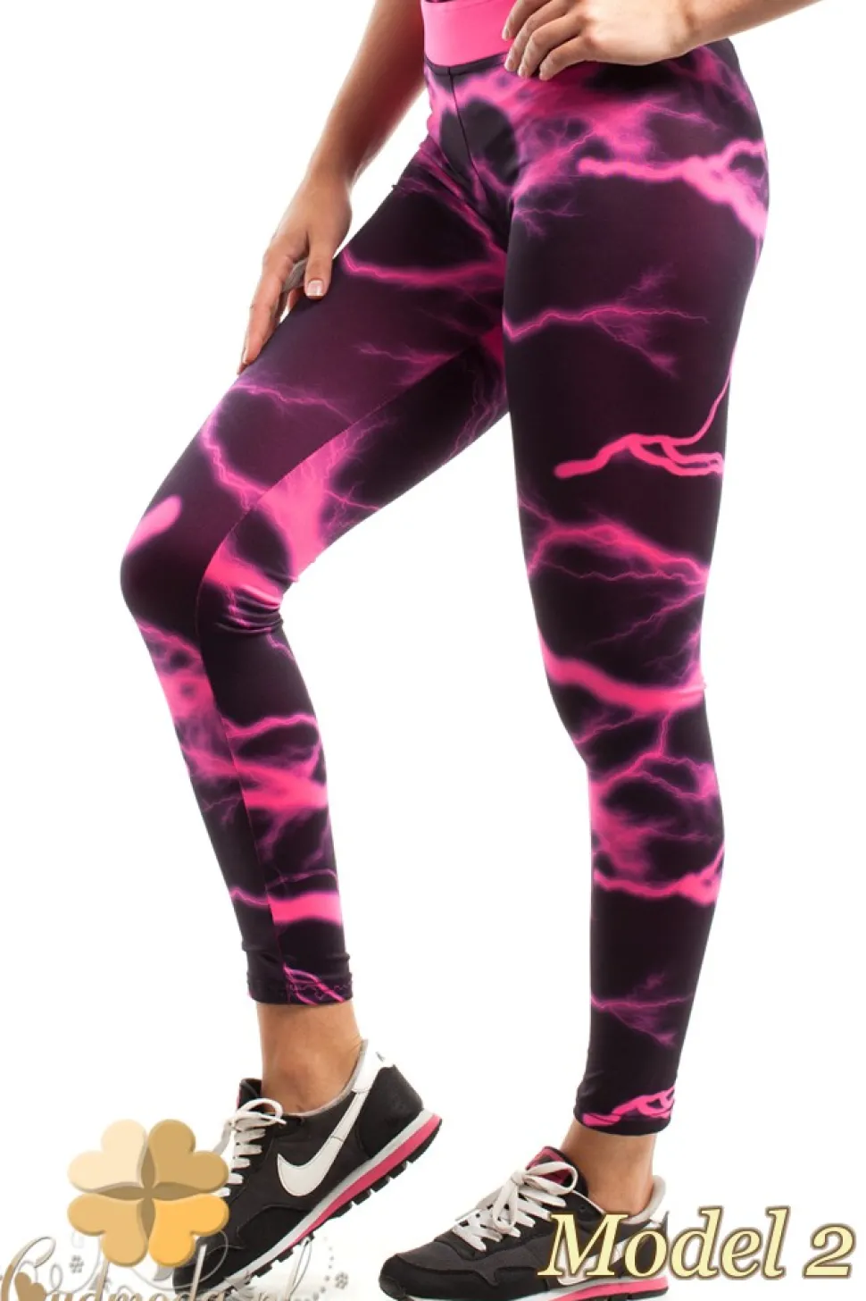 Wyjątkowe legginsy fitness we wzór
