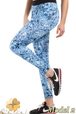 Wyszczuplające legginsy sportowe we wzory - model 2