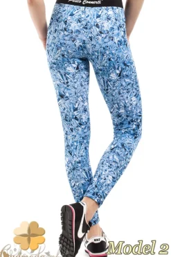Wyszczuplające legginsy sportowe we wzory - model 2